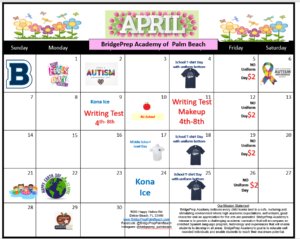 April 2024 Activity Calendar 